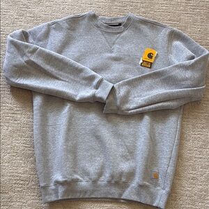 Carhartt Men's Classic Gray Crewneck Sweater